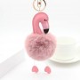 Chaveiro Personalizado de Flamingo com Bola de Pelo Chaveiros Personalizados com Foto
