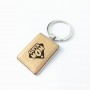 Chaveiros de Madeira Simples Chaveiro de Madeira com Metal e Personalizado