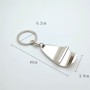 Chaveiro Personalizado de Aço Inoxidável e Abridor Chaveiro Prateado