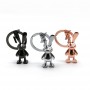 Chaveiros de Metal em Forma de Coelho Chaveiro de Carro de Metal Coelho