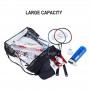 Mochila Fitness Transparente Personalizada com Bolso e Cordão