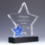 Troféu de Cristal Atacado Medalha Azul Nova Letreiro Criativo
