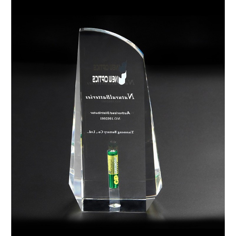 Troféu de Cristal Personalizado