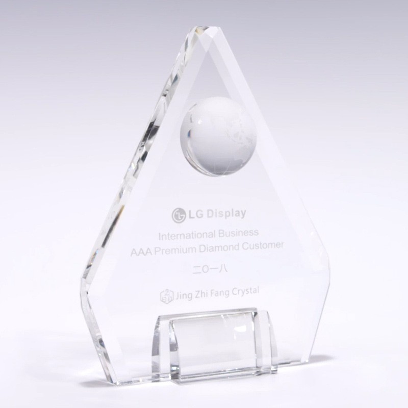 Troféu de Cristal Personalizado