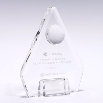 Troféu de Cristal Personalizado