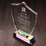 Troféu Personalizado Lembrança Artesanato em Cristal com Gravação no Atacado