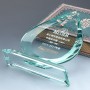 Medalha de Vidro Personalizada com Gravação Gratuita Coração de Lembrança em Estoque