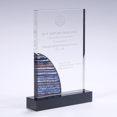 Troféu de Cristal Personalizado