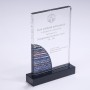 Troféu de Cristal Personalizado e Placa Personalizada Autorizada
