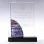 Troféu de Cristal Personalizado e Placa Personalizada Autorizada