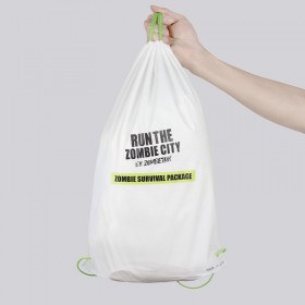 Mochila Personalizada Mochila de Viagem ao Ar Livre com Fecho de Corda Plástica Branca
