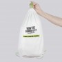 Mochila Personalizada Mochila de Viagem ao Ar Livre com Fecho de Corda Plástica Branca