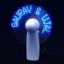 Ventilador elétrico portátil com impressão de logo e display LED inovador