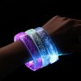 Braceletes com bolhas de LED com logotipo personalizado e lembrancinhas