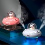 Umidificador em formato de UFO com logotipo personalizado e luz