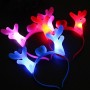 Tiara com Chifres Brilhantes Brinquedo de Acessório Luminoso de Natal