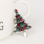 Broche de Árvore de Natal Diamante Presente Criativo de Natal