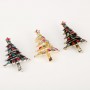 Broche de Árvore de Natal Diamante Presente Criativo de Natal