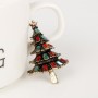 Broche de Árvore de Natal Diamante Presente Criativo de Natal