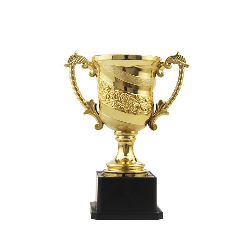 Troféu com Banho de Ouro Rosa