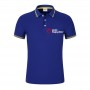 Camiseta de Algodão Island Masculina com Lapela e Manga Curta para Publicidade