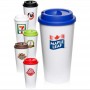 Caneca de Café com Isolamento Duplo Copo Plástico Promocional para Brinde