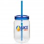 Copo Mason Jar com Canudo