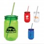 Copo Mason Jar com Canudo e Novo Copo Mason de Camada Única