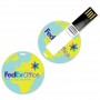 Mini cartão de memória de drives USB para presente personalizado em forma redonda com logotipo de design