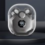 Fones de Ouvido Transparentes com Logotipo Personalizado Som Cristalino