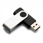 Pen drive USB giratório 360° com clipe de metal giratório