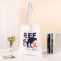 Sacola Personalizada de Fibra de Bambu Bolsa de Compras para Supermercado Feminina
