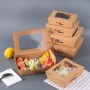 Talheres Descartáveis Caixa de Salada de Papel Ecológica