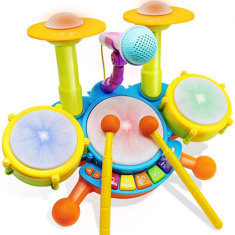 Conjunto de bateria multifuncional colorido