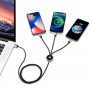 Cabo de Dados com Múltiplos Chaveiros em Alta Venda Cabo USB de Carregamento Personalizado