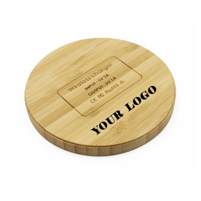 Carregador Sem Fio de Madeira Personalizado