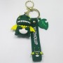 Chaveiro personalizado de desenho animado em PVC 3D silicone como presentes de Natal
