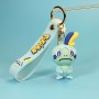 chaveiro de desenho animado da moda pokémon em PVC estilo popular