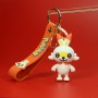 chaveiro de desenho animado da moda pokémon em PVC estilo popular