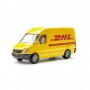Modelo de Caminhão Amarelo DHL Brinde da Coleção Promocional DHL