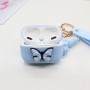 Capa de PVC Azul Claro em Silicone Macio com Borboleta