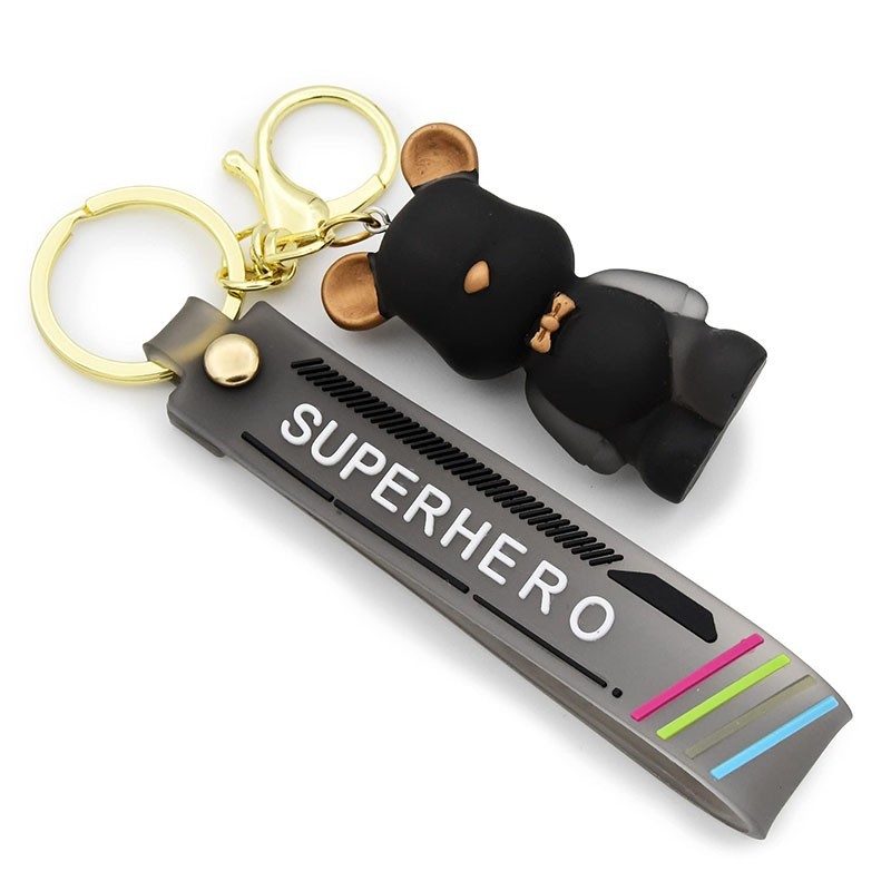 Chaveiros de Borracha Personalizados de Ursos