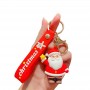 Chaveiros de borracha de silicone presentes de Natal para amigos
