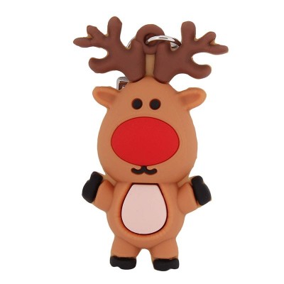 Pingente de PVC personalizado em forma de alce lindos presentes de Natal