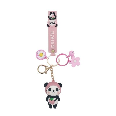 Chaveiro de borracha de panda fofo criativo itens personalizados para brindes