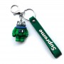 chaveiro de pulseira de borracha com pendente