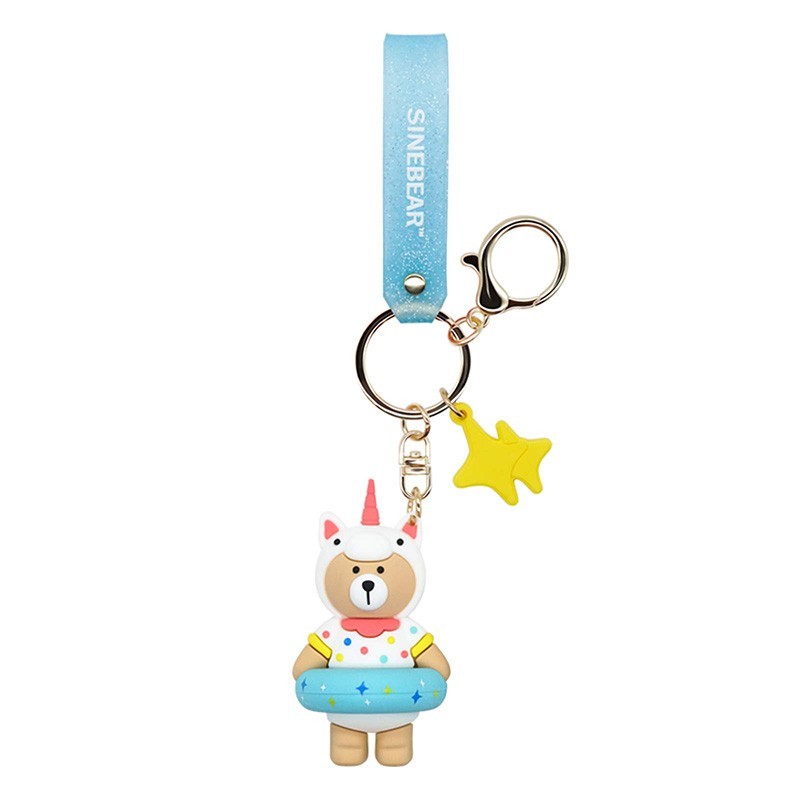 Chaveiro de Borracha Swimming Sinebear