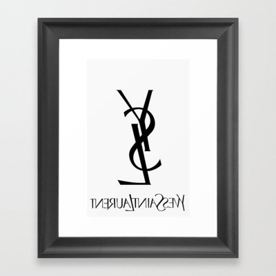 Quadro Decorativo com Moldura YSL