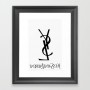 Quadro Decorativo com Moldura YSL